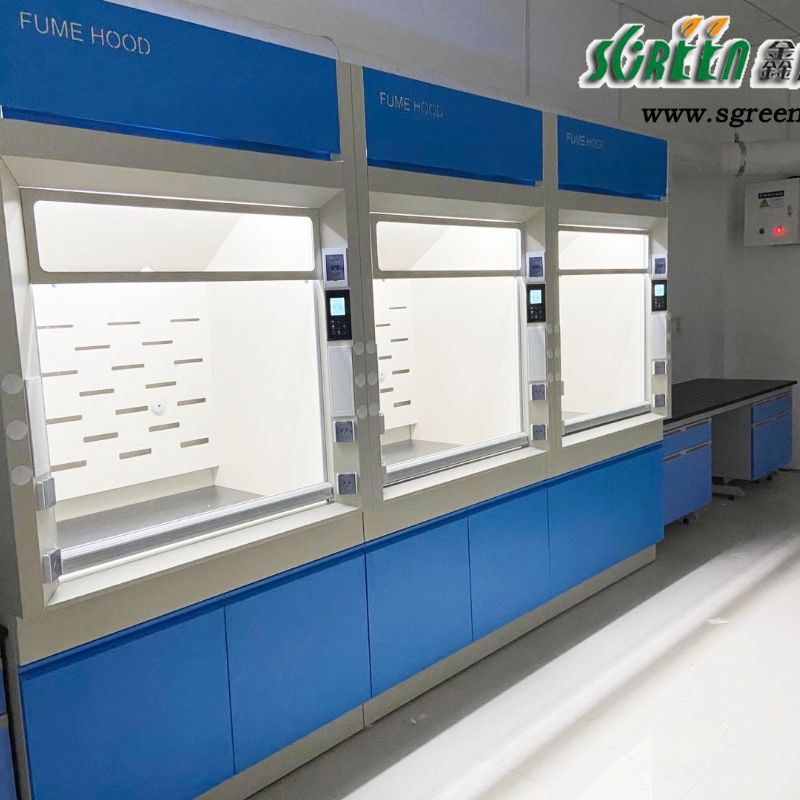 潍坊实验室pp通风柜，潍坊全钢化验室工作台，实验室通风橱试剂柜