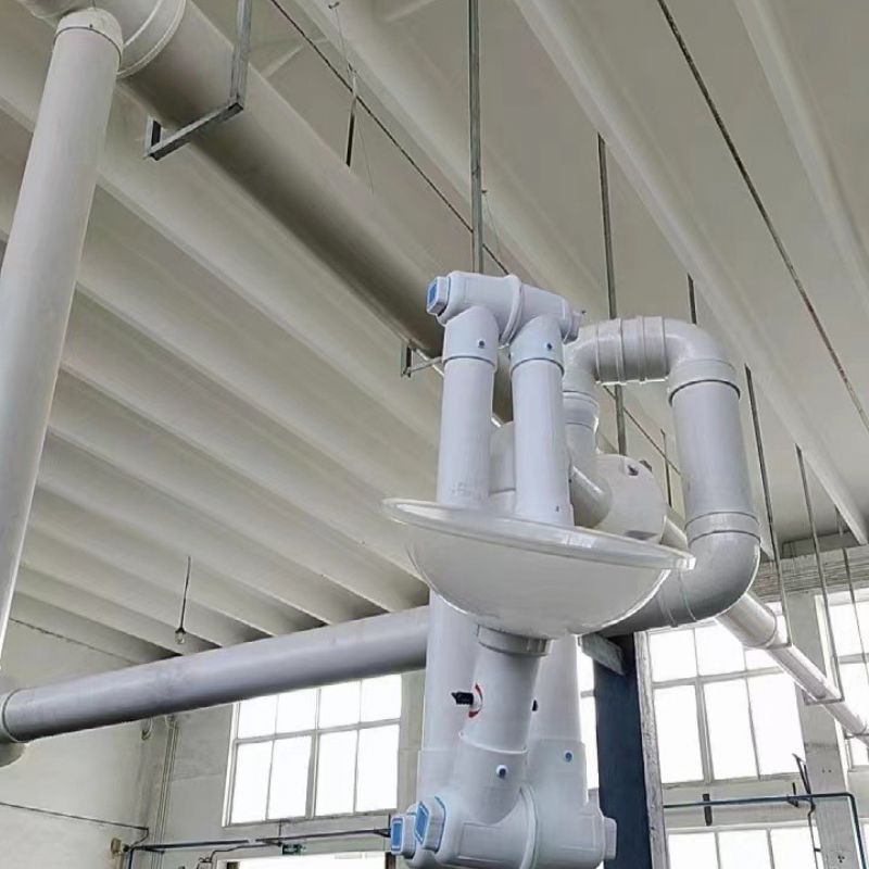 山东实验室万向抽气罩 PP材质 耐酸碱移动排风罩 原子吸收罩定制