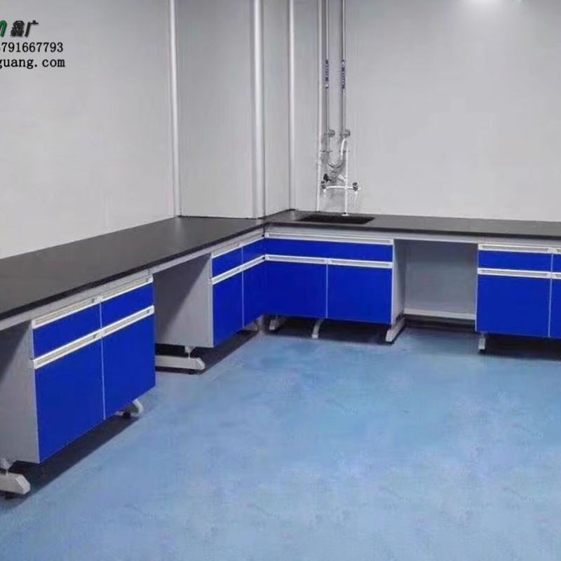 潍坊定制钢木 实验室家具操作台 防腐蚀实验室边台