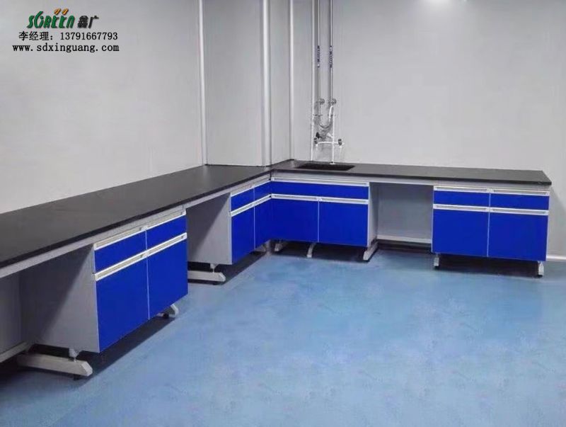 潍坊定制钢木 实验室家具操作台 防腐蚀实验室边台
