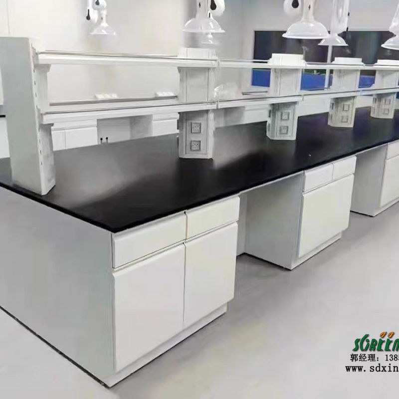 山东鑫广全钢实验台 操作台 理化实验桌 边台中央台 定制