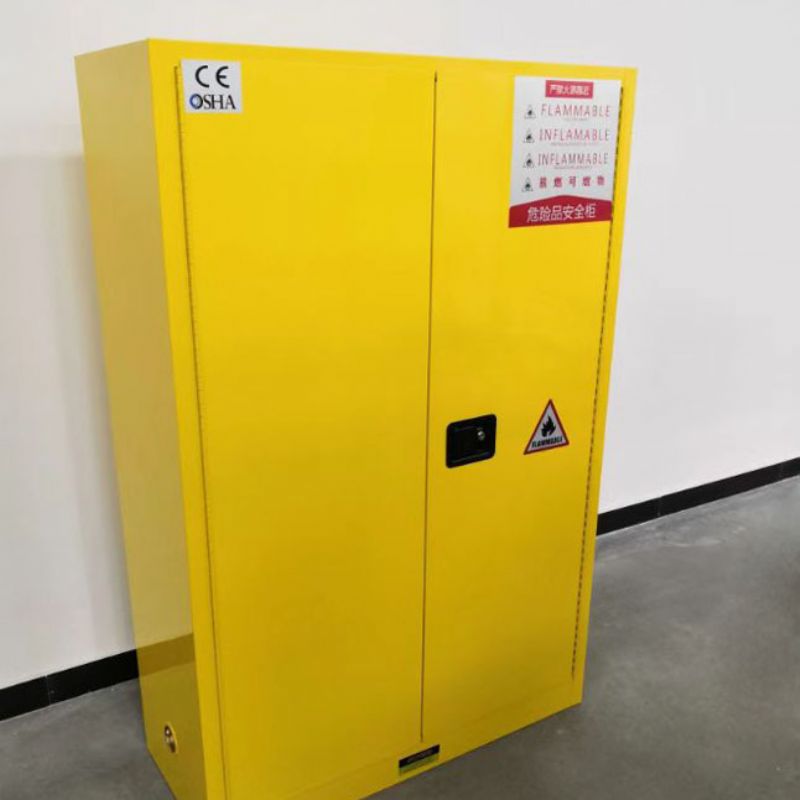 山东鑫广实验室家具设备 实验室全钢气瓶柜多门双瓶带报警