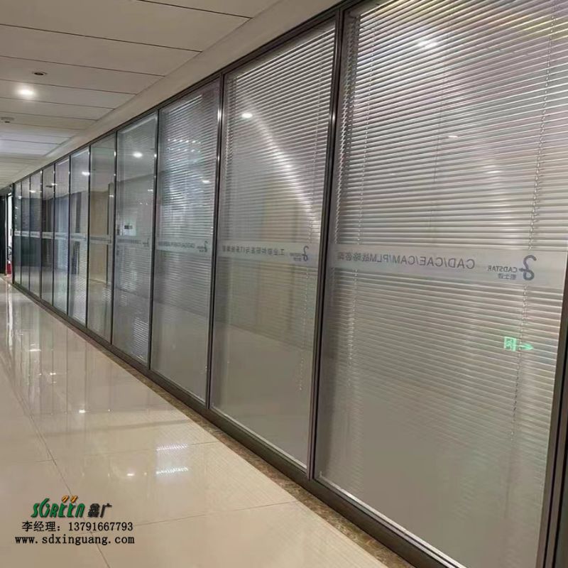 山东玻璃隔断双玻璃隔断 办公室装修设计免费上门测量专业定制