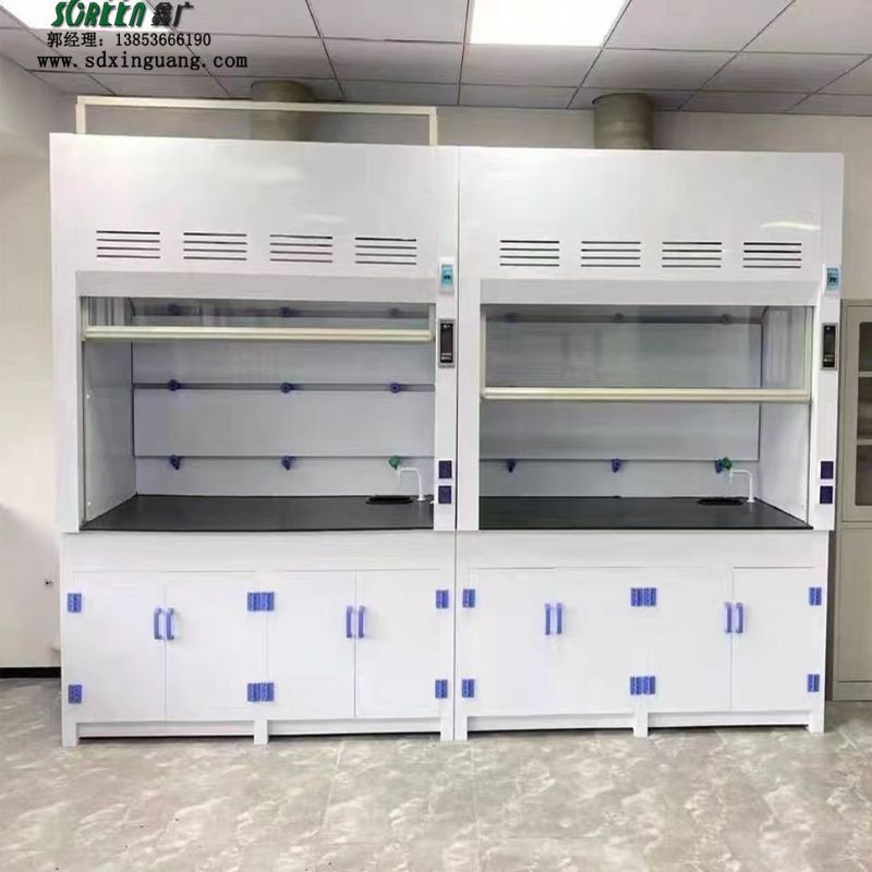 山东鑫广耐酸碱排风型PP药品柜 实验室生物安全柜专用通风柜