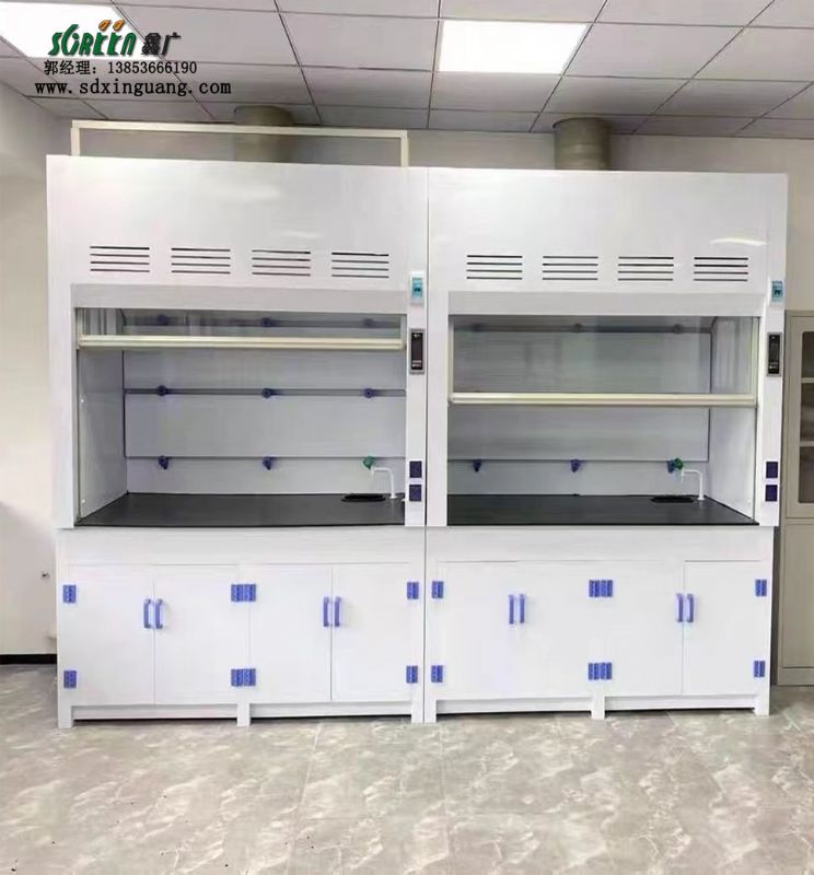 山东鑫广耐酸碱排风型PP药品柜 实验室生物安全柜专用通风柜