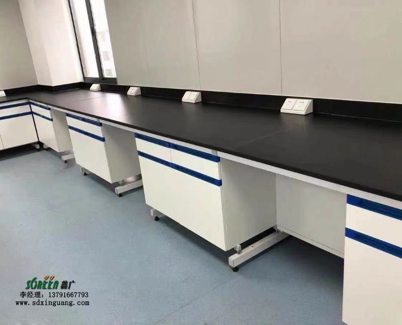 山东鑫广实验室设备 钢木实验台 操作台 工作台试验边台