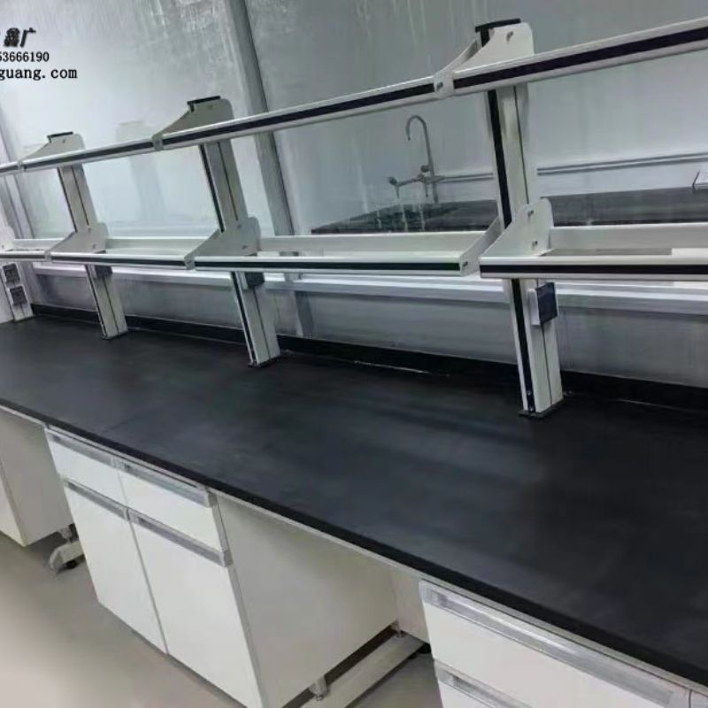 山东鑫广实验室设备 化验室试剂架 中台试剂架 钢玻型架