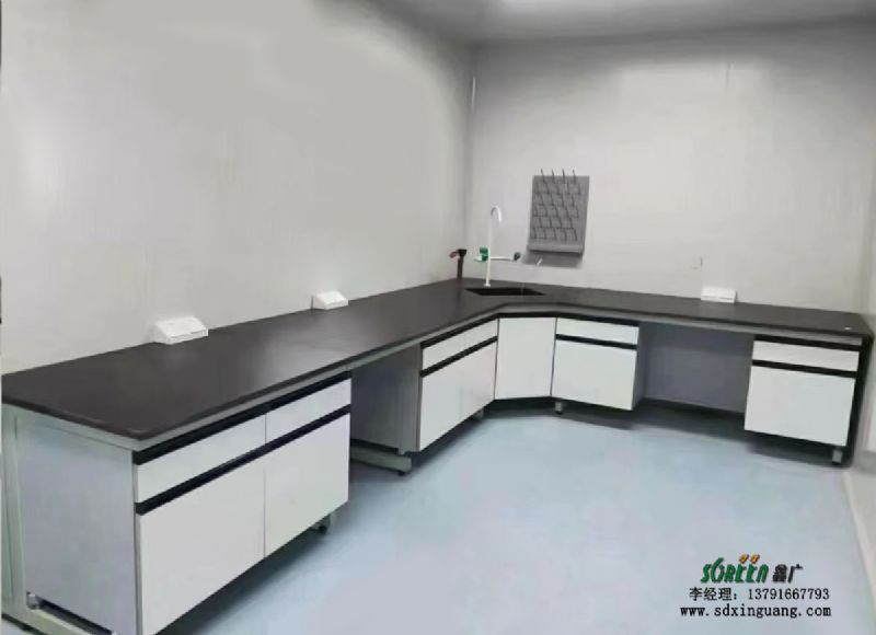 钢木实验台 实验室中央操作台 鑫广实验室设备定制