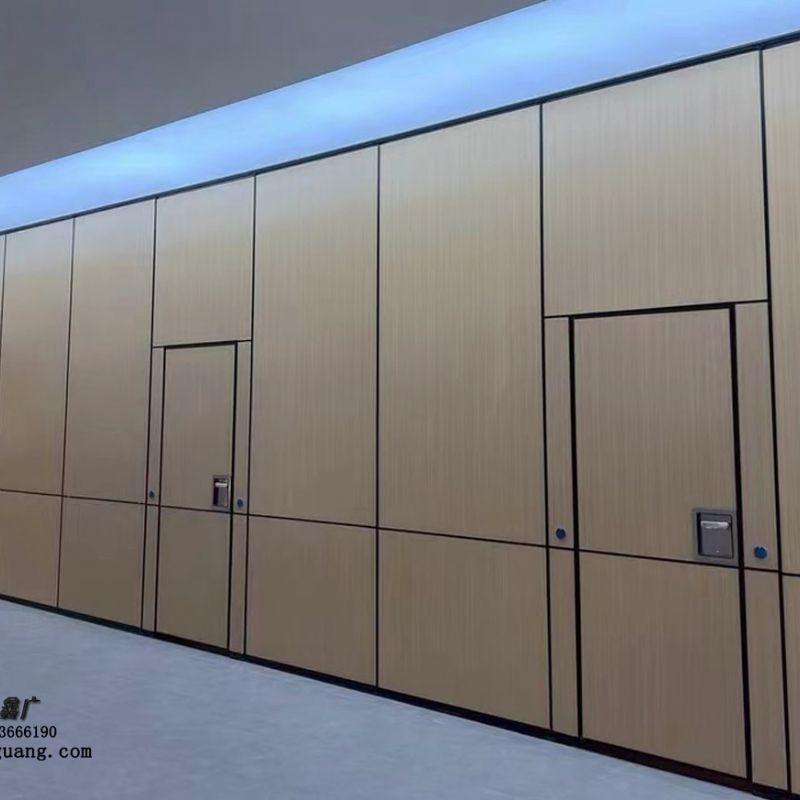 铝合金活动隔断 酒店宴会厅移动隔墙板 折叠推拉屏风