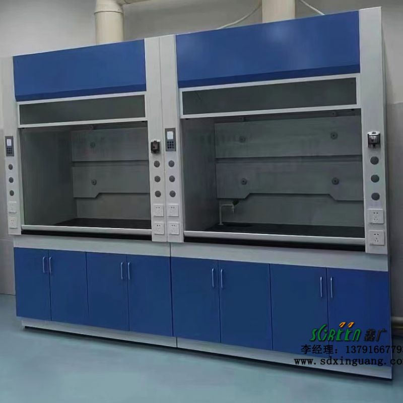 鑫广全钢PP通风橱抽风柜 落地通风柜 实验室全钢耐腐蚀