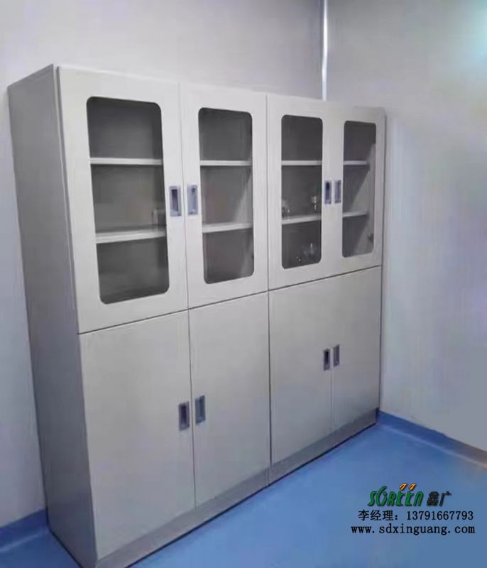鑫广实验室钢木药品柜 试剂柜 器皿柜 化学试剂储存柜