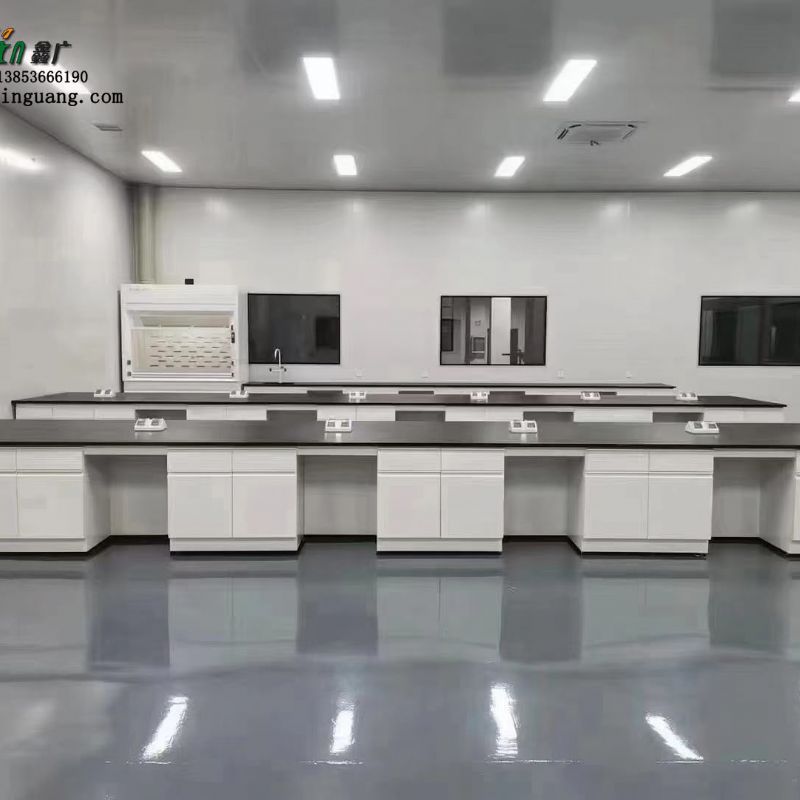 鑫广全钢化验室操作台 化学实验台水槽台试验台实心理化板