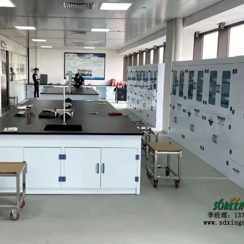 PP实验台化学试验操作台 耐酸碱实验仪器摆放台 上门测量设计