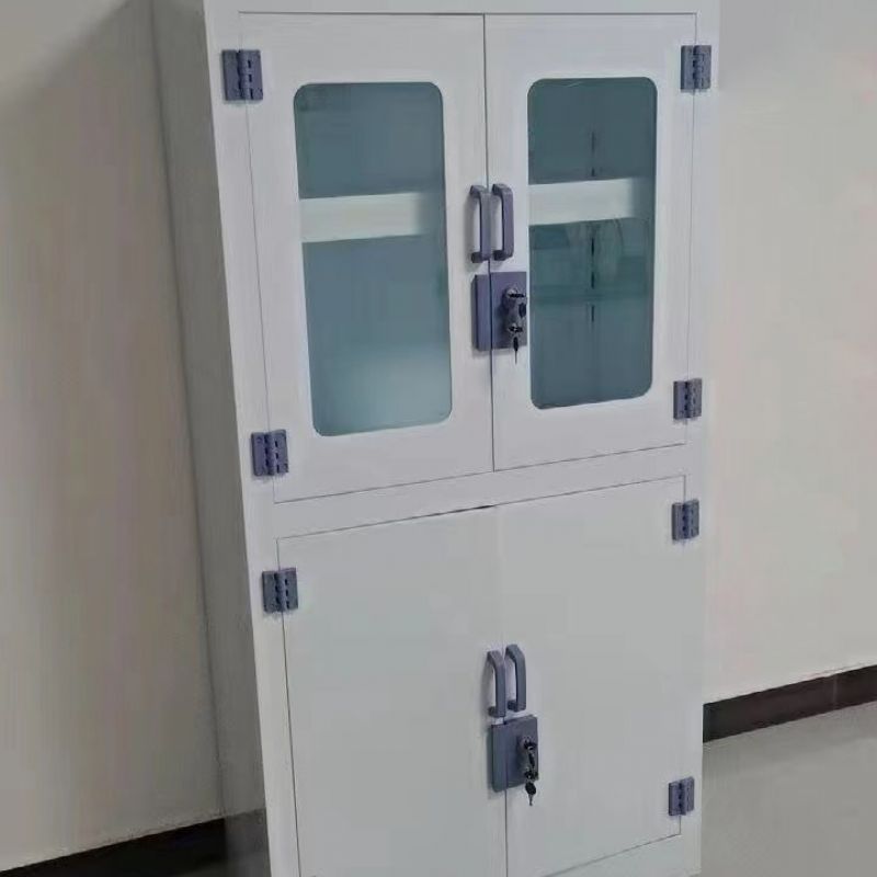 鑫广实验室器皿柜PP材质沥水柜化验室耐酸碱药品储藏柜工厂定制