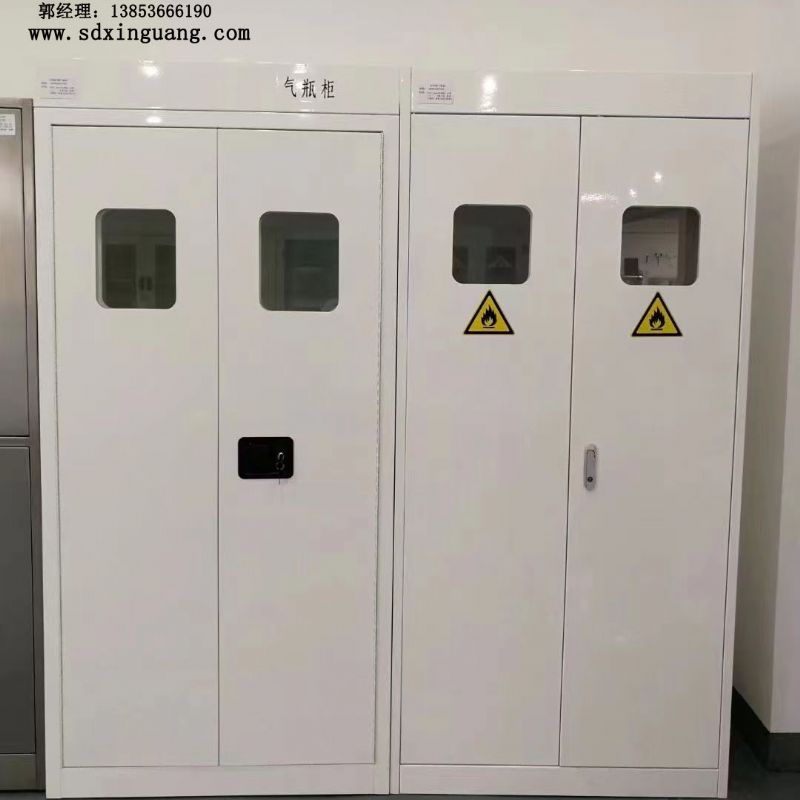 山东鑫广实验室全钢气瓶柜带排风 安全防爆柜气体存储柜工业安全柜