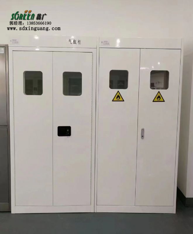 山东鑫广实验室全钢气瓶柜带排风 安全防爆柜气体存储柜工业安全柜