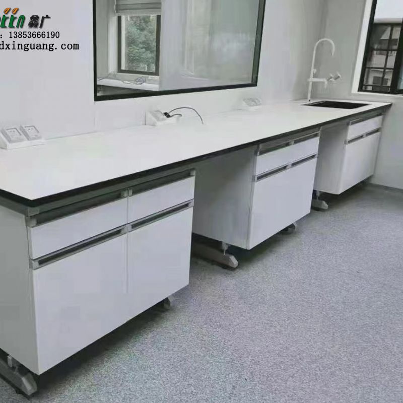 潍坊实验室家具实验台工作台定制 钢木结构边台定制