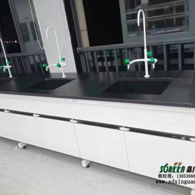 山东潍坊烟台济南威海青岛实验室钢木实验台三联水咀 实验室设备