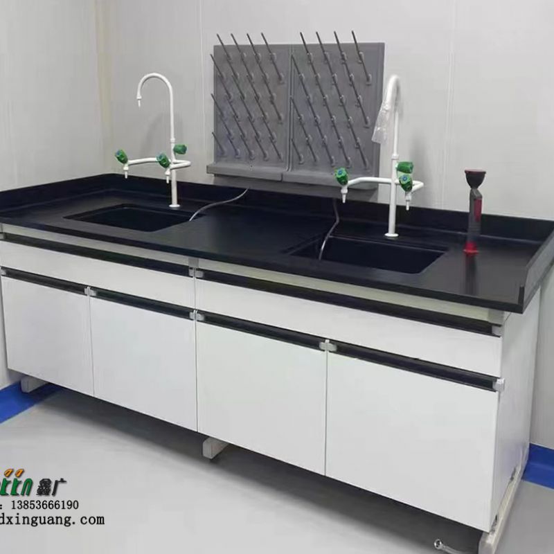 鑫广钢木实验台 化学实验工作台定制全钢操作台