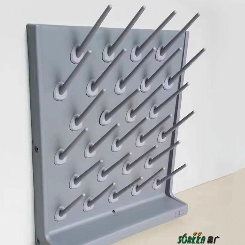 山东鑫广实验室pp沥水架单双面烧杯器皿架