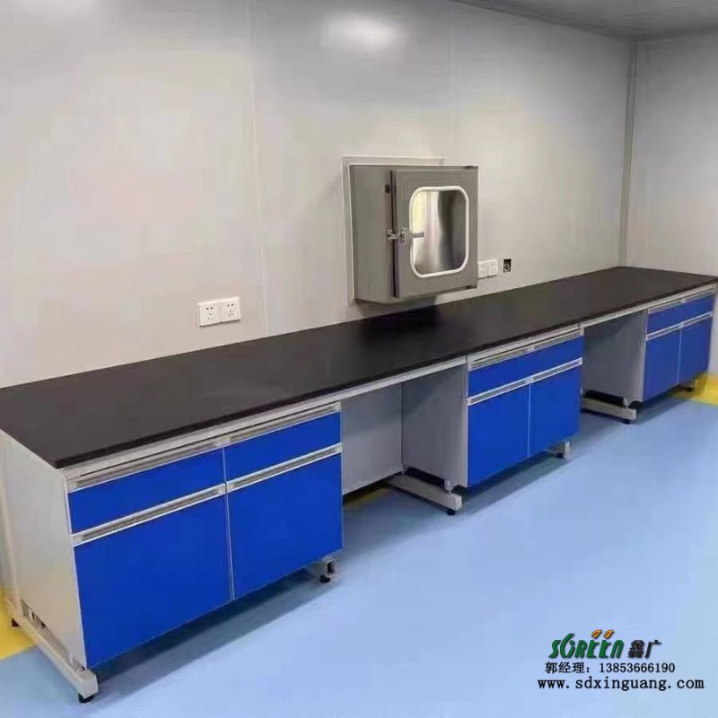 鑫广实验室钢木实验台 通风橱柜 PP试验工作台