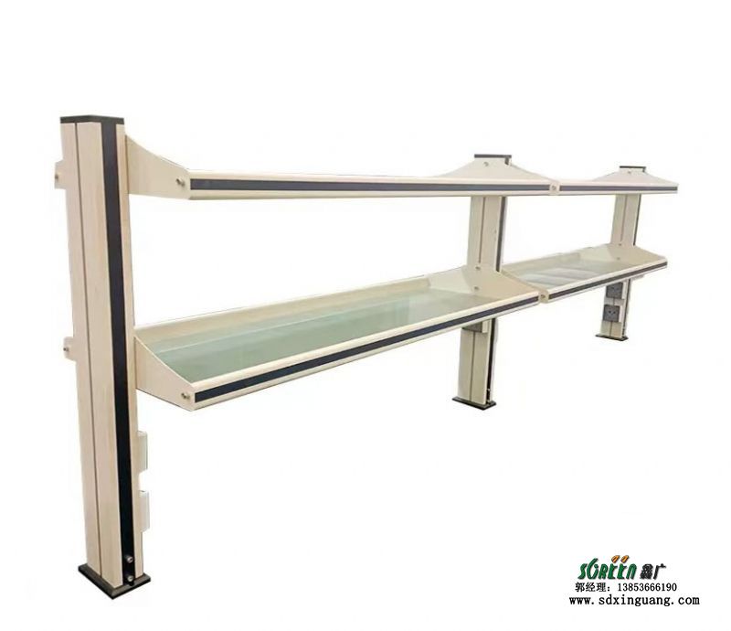 山东实验室家具化验室操作台铝玻试剂架