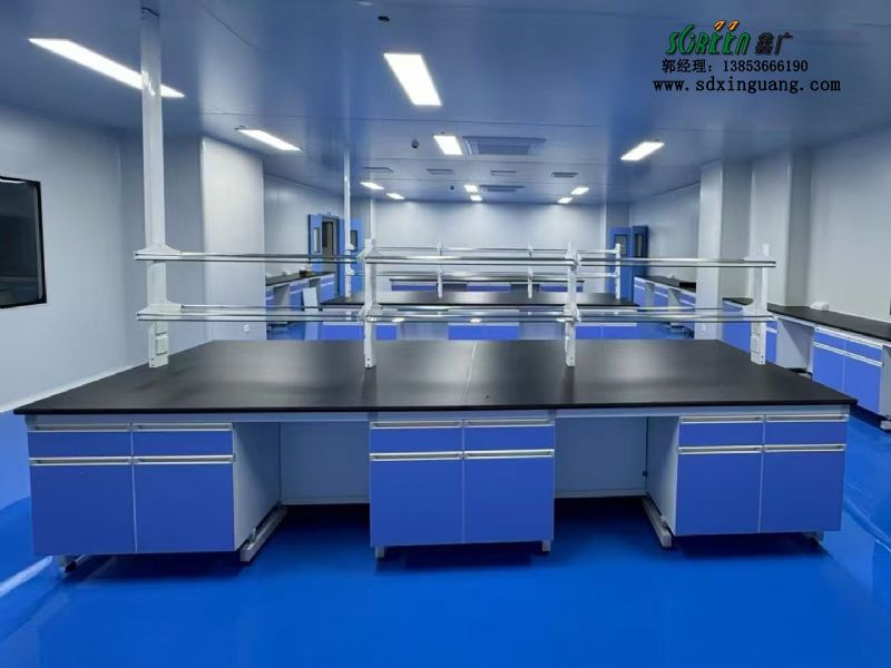 山东钢木实验台钢木边台工作台实验室操作台